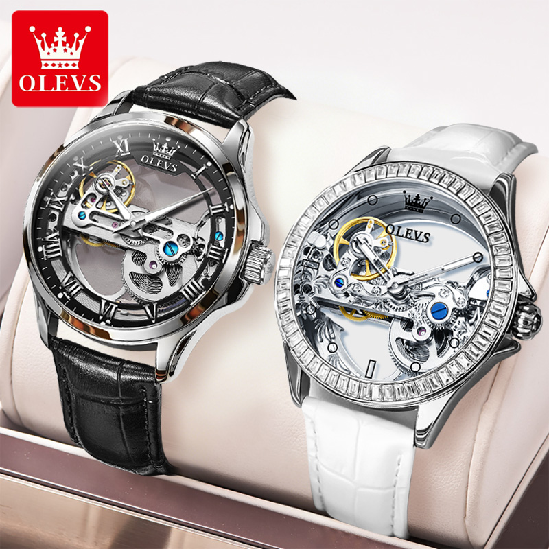 Luxury Watch Price - OLEVS Paar Horloges Originele Volledig Transparante