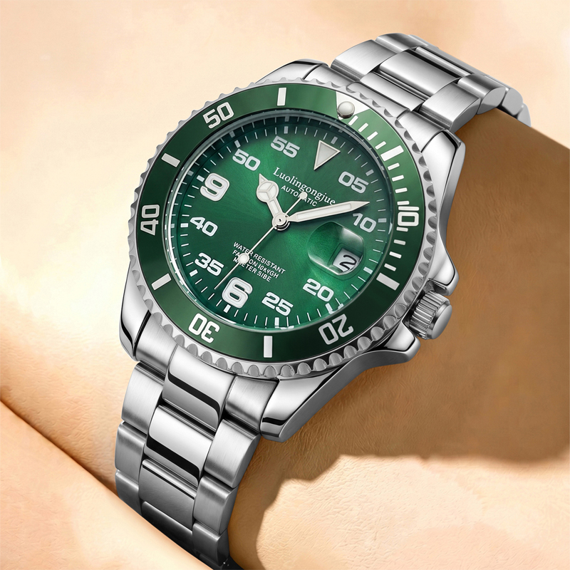 Luxury Watch Values - Nieuw luxe herenhorloge, zakelijk skelet automatisch