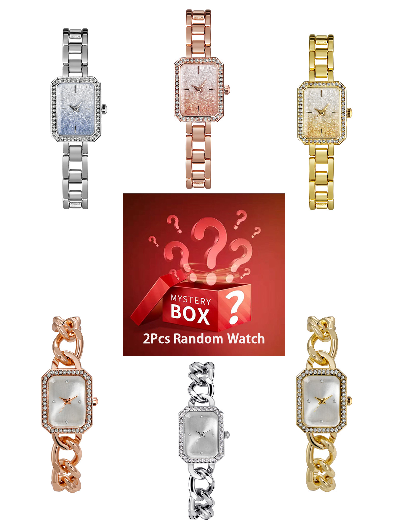 Luxury Watch Box - 2-delige dameshorloges mystery box willekeurige verzending