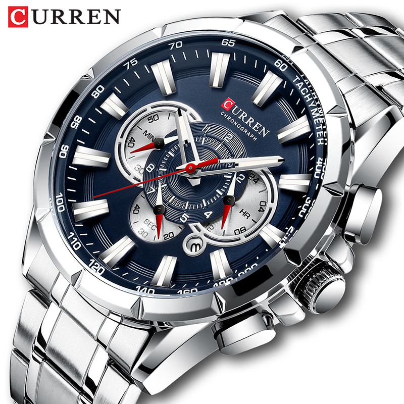 Zen Luxury Watch - Curren Horloge Mannen Waterdichte Chronograaf Militaire