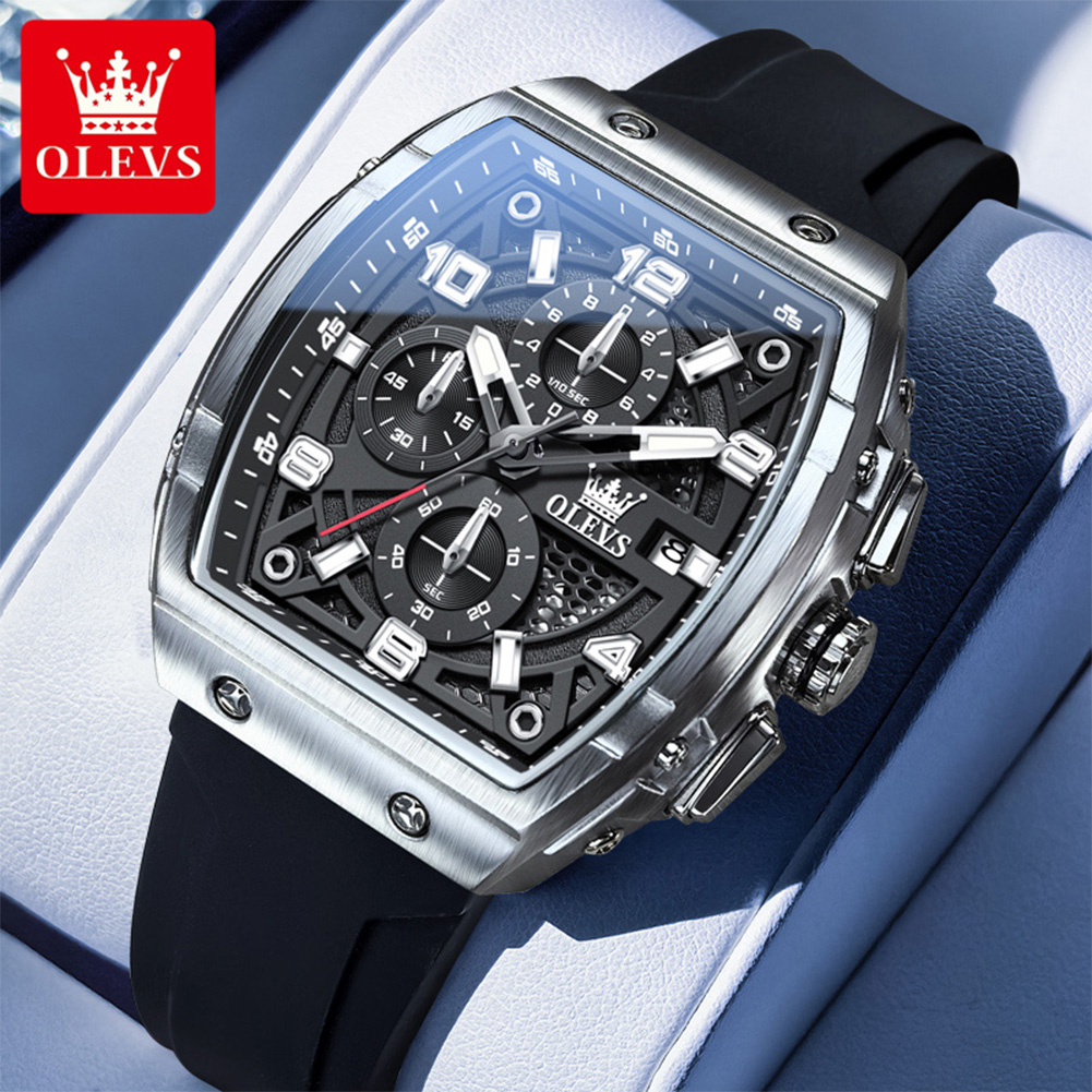 Zen Luxury Watch - OLEVS Herenhorloges 2976, luxe mode Tonneau