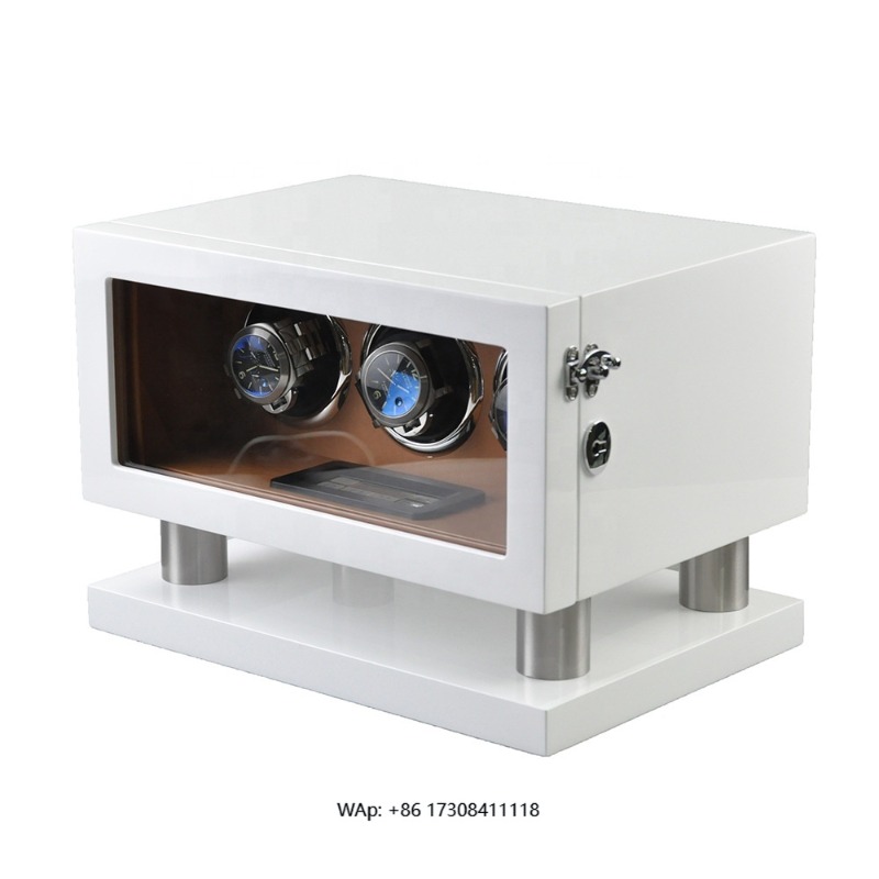 Luxury Watch Leather - Witte Bruine Lederen Controller Gyro Orbit