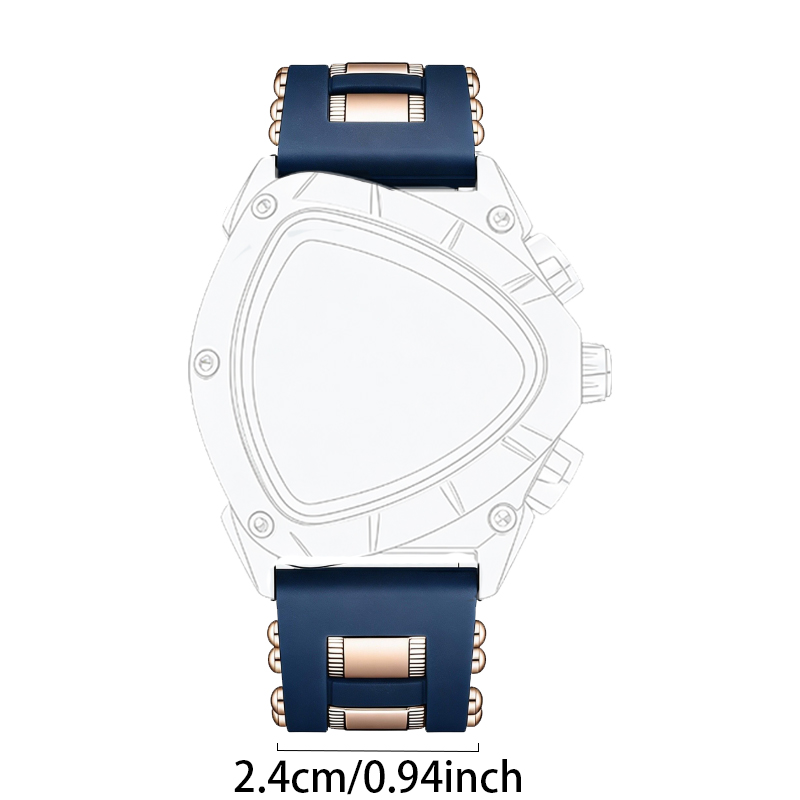 Watch Triangle Luxury - LUIK Mode Herenhorloge Driehoek Chronograaf Militair
