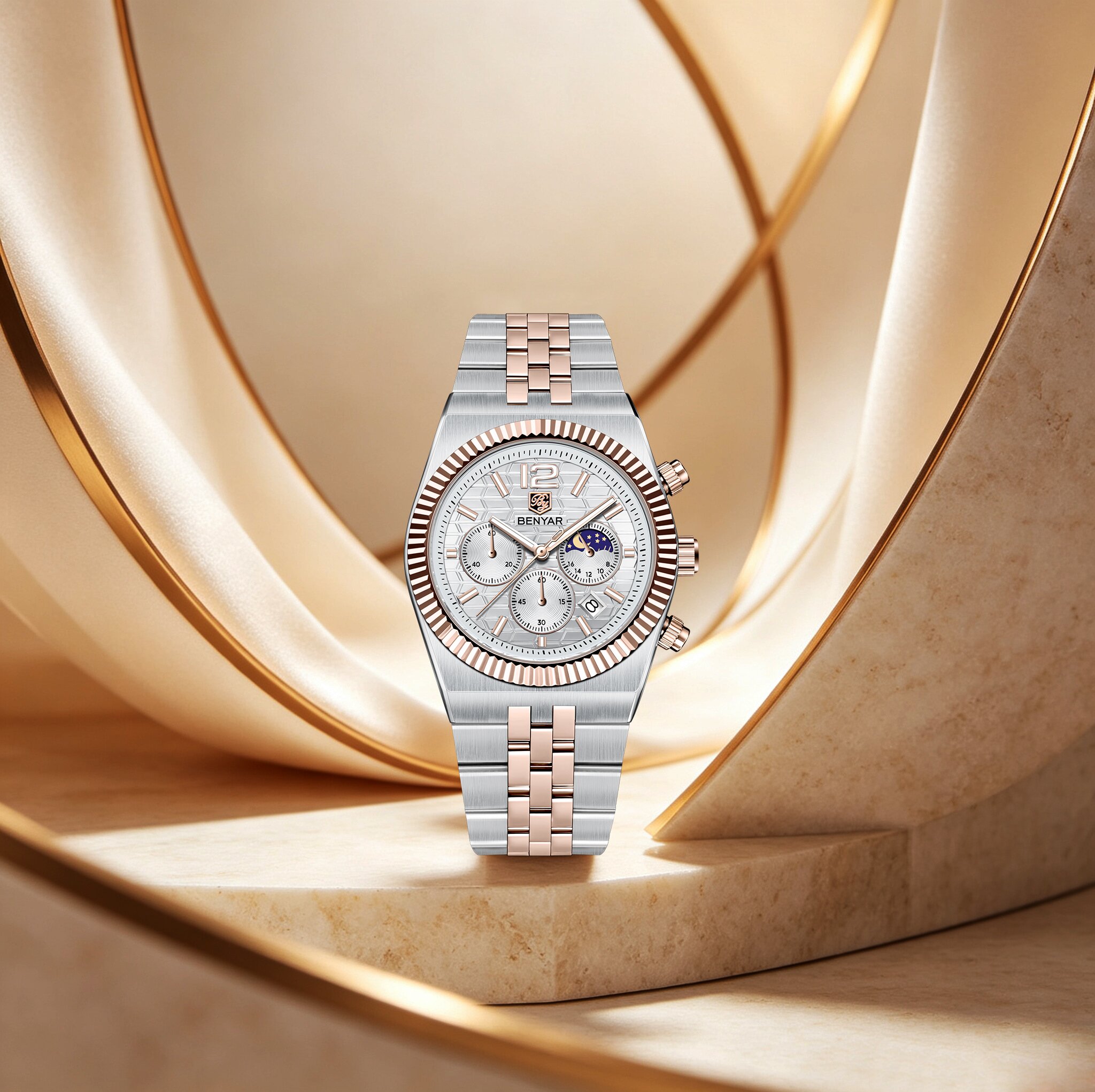 BENYAR Luxe Tweekleurige Heren - Luxury Watch Price recensie en prijs