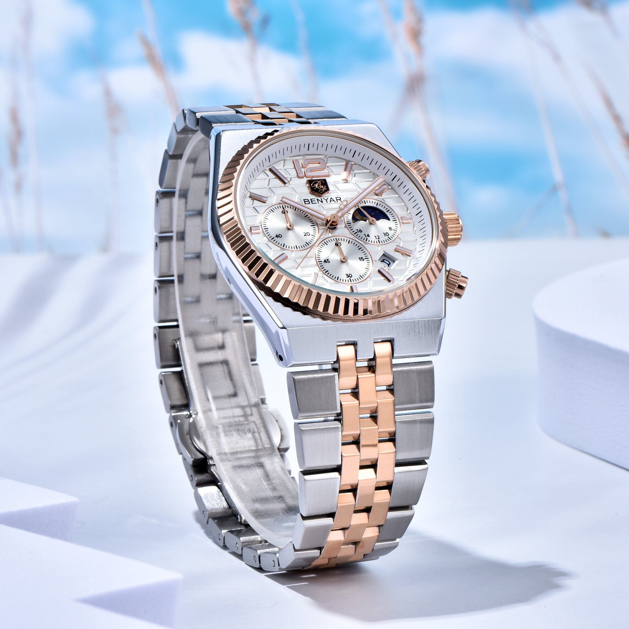 BENYAR Luxe Tweekleurige Heren - Luxury Watch Price recensie en prijs