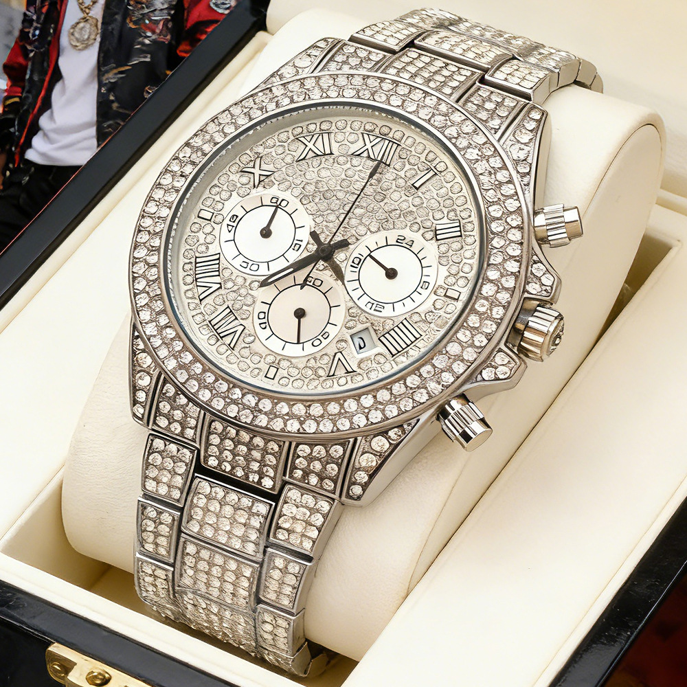 Geen logo zilver gouden volled - Luxury Watch And Jewelry Brand recensie en prijs