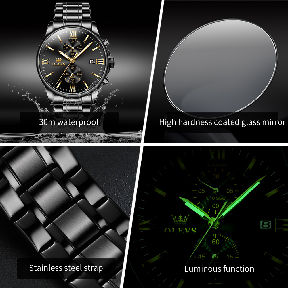 OLEVS 2886 Klassiek Zwart Quar - Zen Luxury Watch recensie en prijs