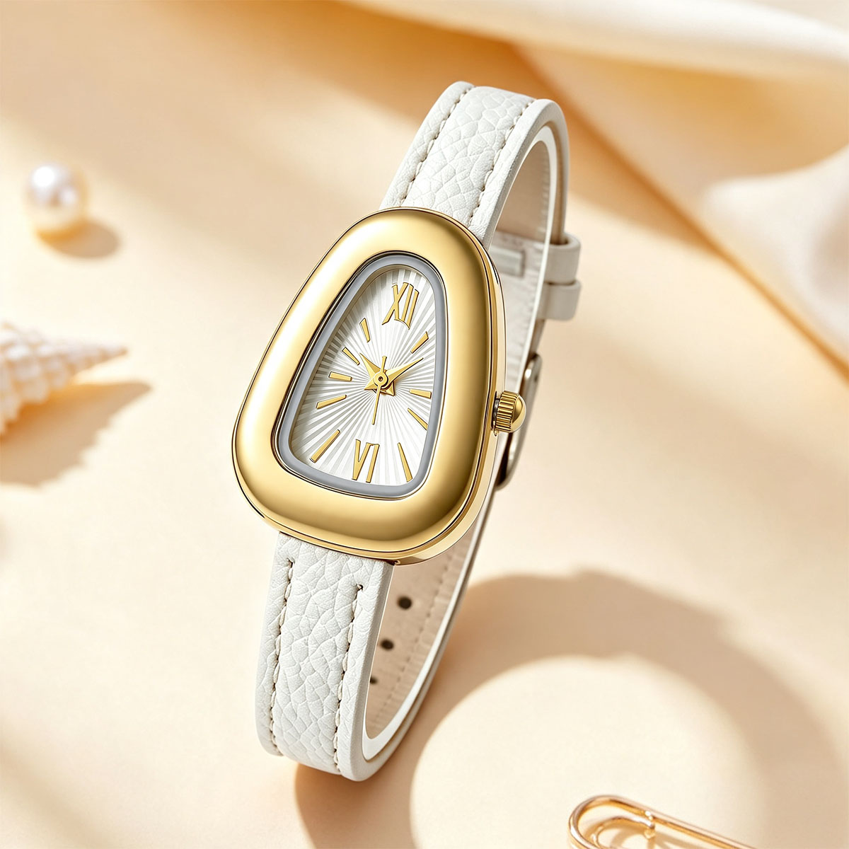 Onregelmatige ovale quartzhorl - Watch Triangle Luxury recensie en prijs