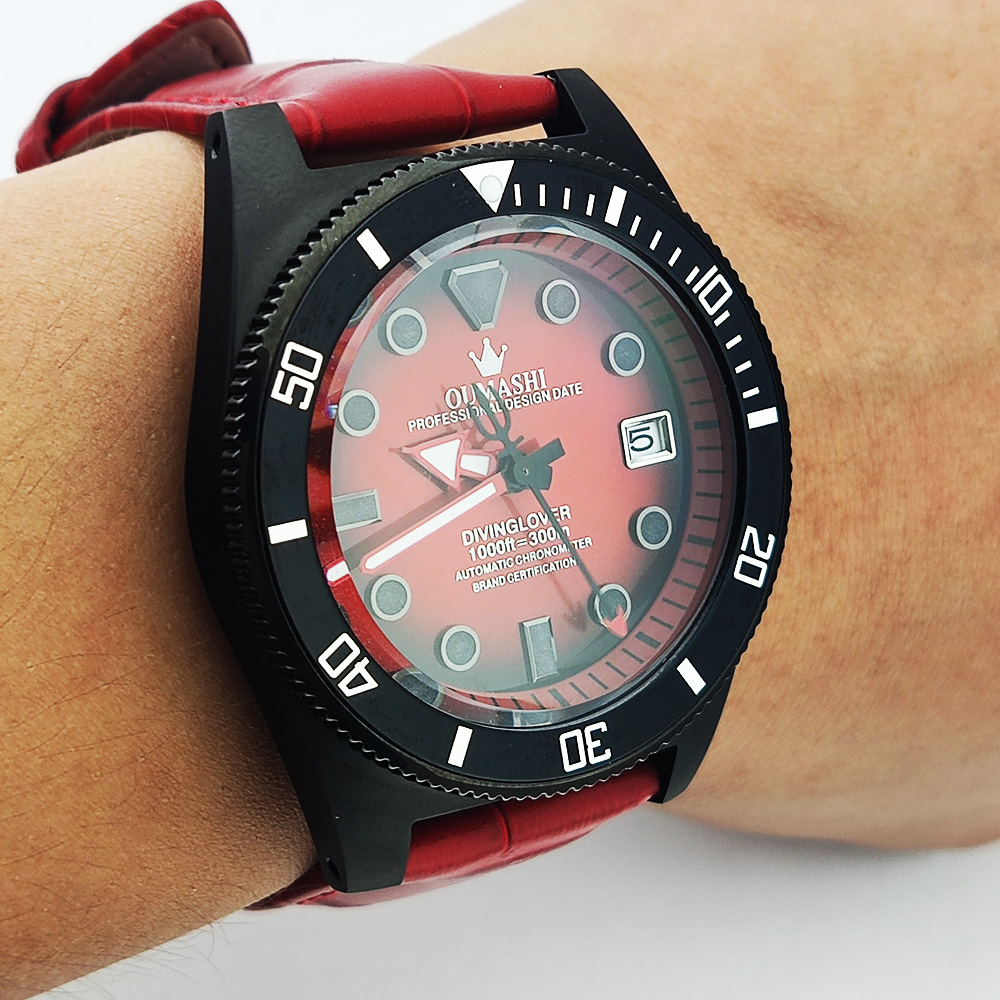 40,5 mm gepersonaliseerd horlo - Luxury Watch Leather recensie en prijs