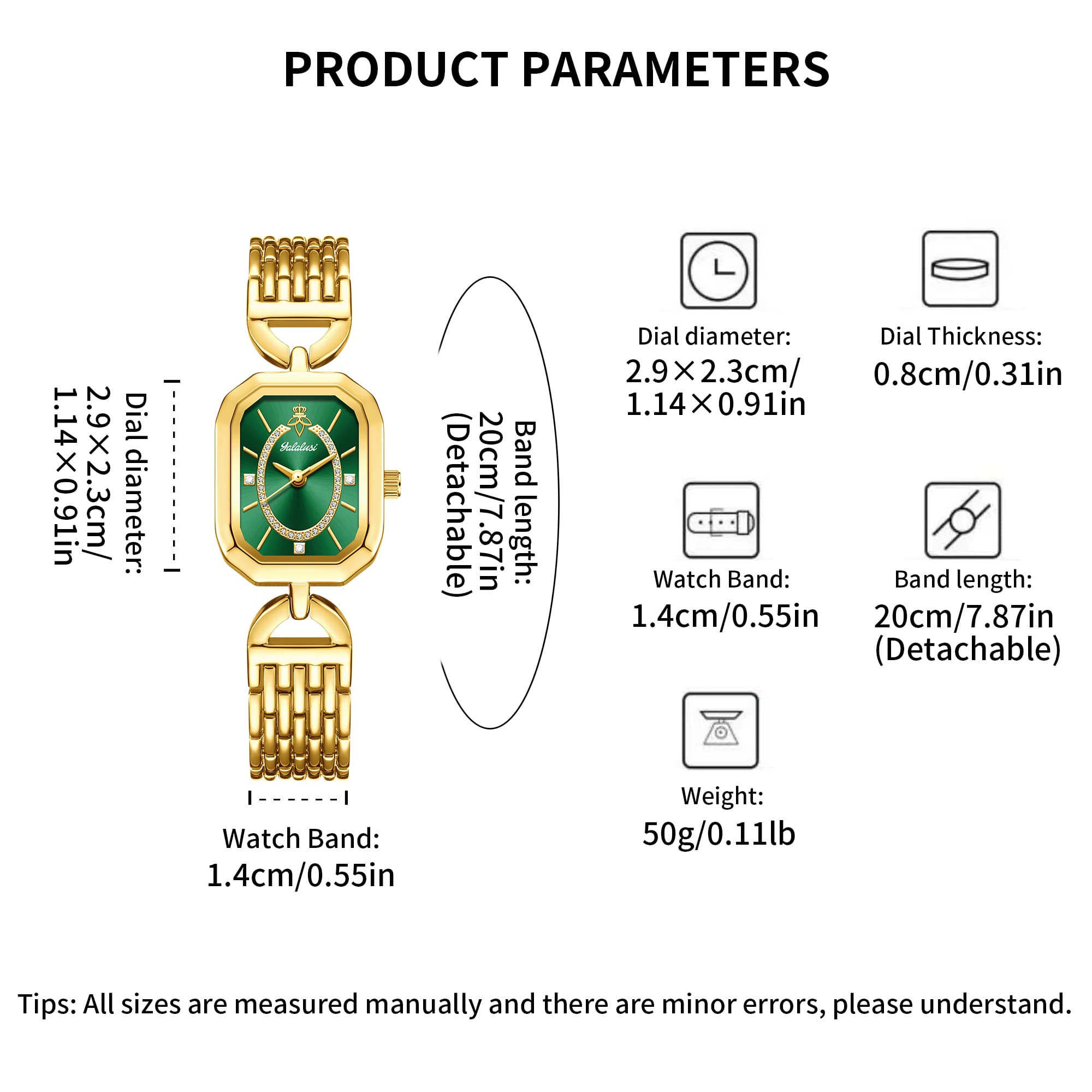 YaLaLuSi Retro Vierkant Uurwer - Luxury Watch Affordable recensie en prijs
