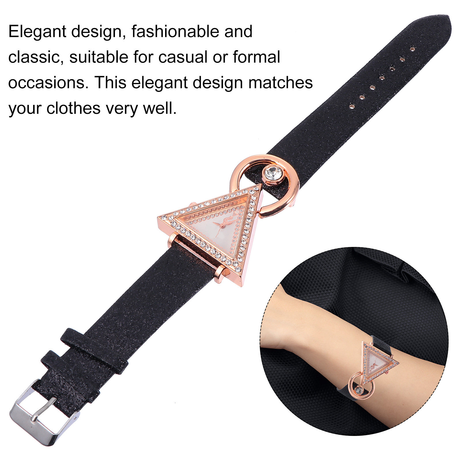 1 stuks quartz polshorloge voo - Watch Triangle Luxury recensie en prijs