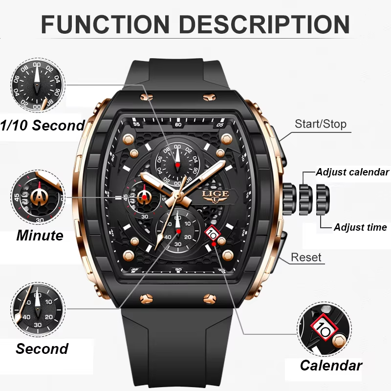 LIGE Topmerk Luxe Herenhorloge - Zen Luxury Watch recensie en prijs
