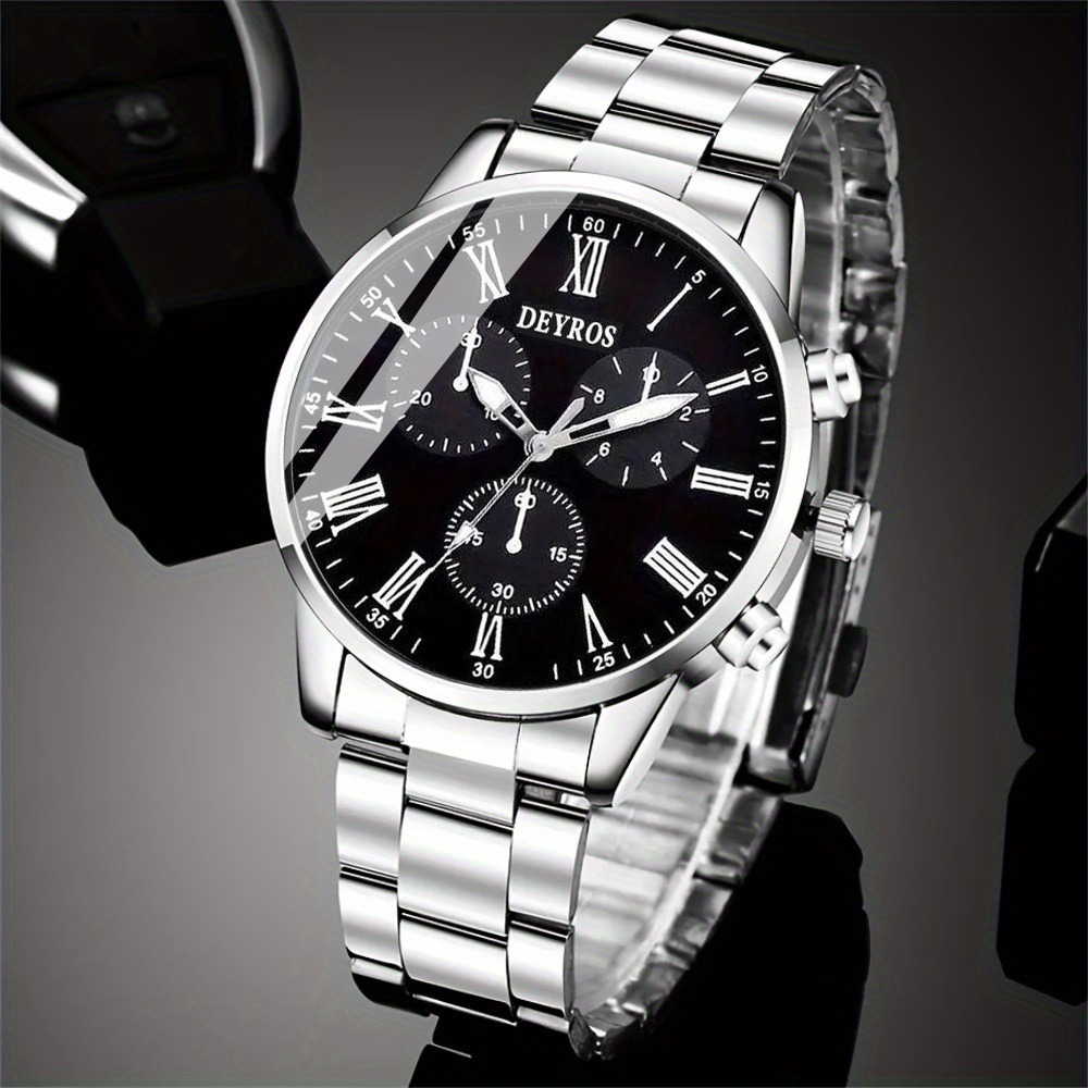 4-delige set herenhorloge en d - Watch Triangle Luxury recensie en prijs