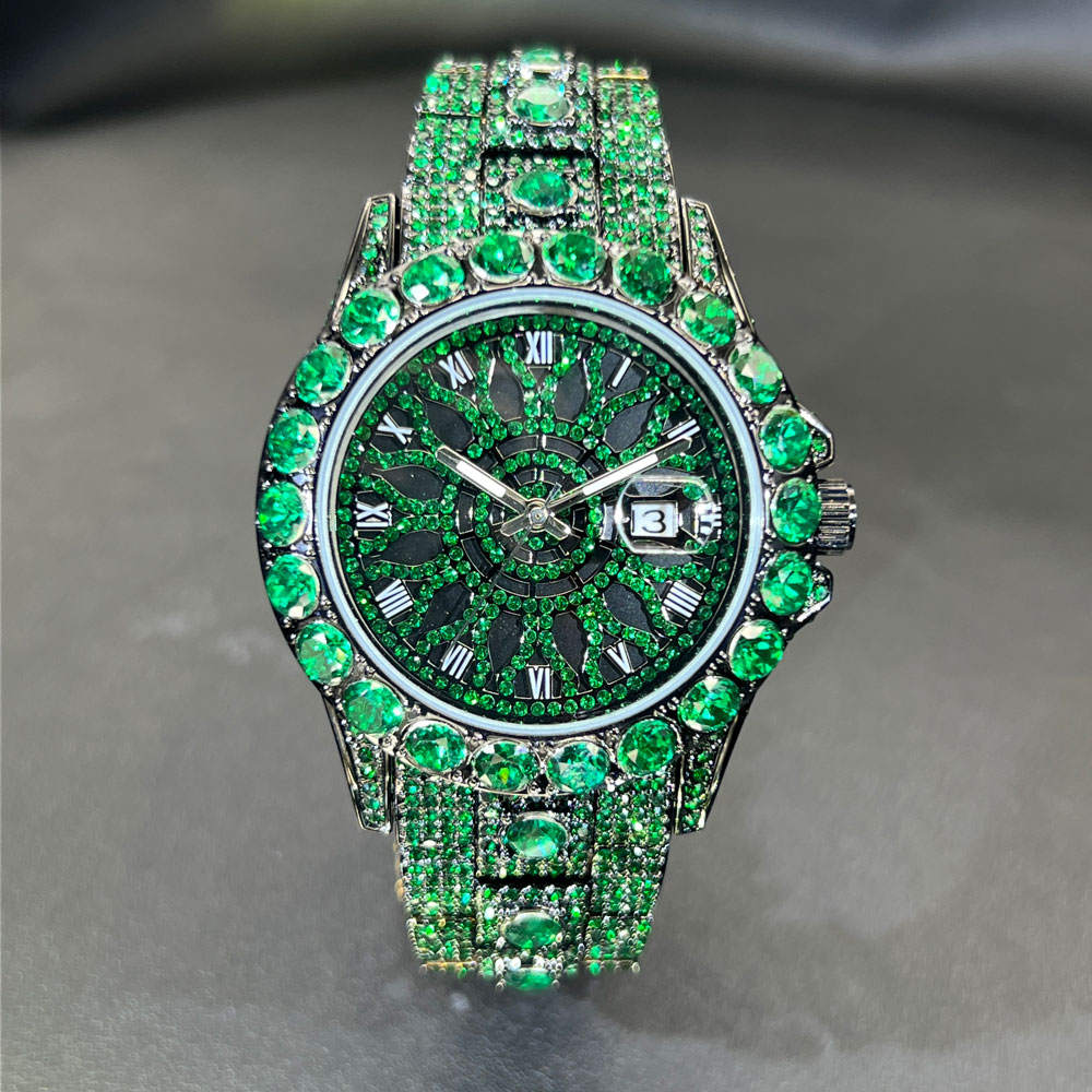Groene Diamanten Horloge Voor  - Luxury Watch And Jewelry Brand recensie en prijs